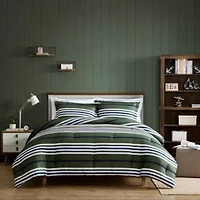 Uphaul Stripe Microfiber Comforter Set