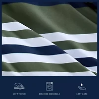 Uphaul Stripe Microfiber Comforter Set