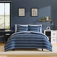 Mariners Line Microfiber Comforter Set