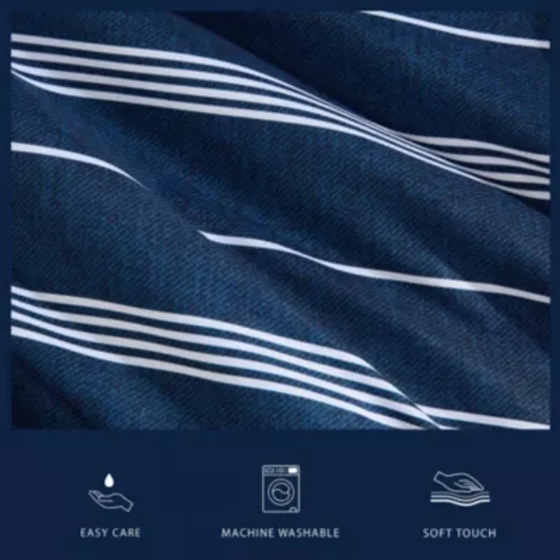Mariners Line Microfiber Comforter Set