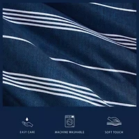 Mariners Line Microfiber Comforter Set