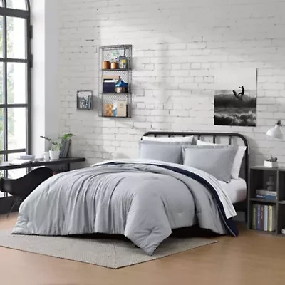 Hayes Solid Microfiber Comforter Set