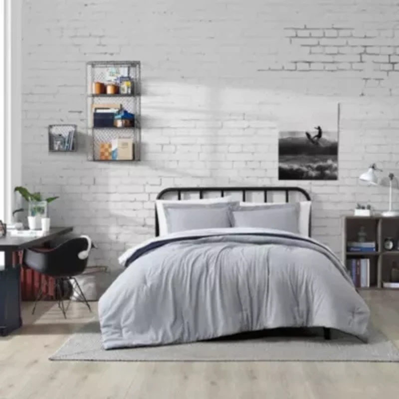 Hayes Solid Microfiber Comforter Set