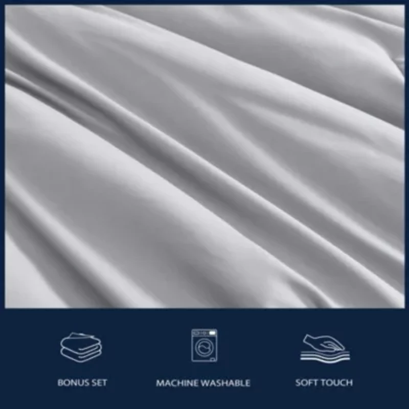 Hayes Solid Microfiber Comforter Set