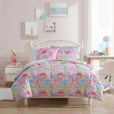 Sutton Palm Trees Microfiber Comforter Sham Bonus Set