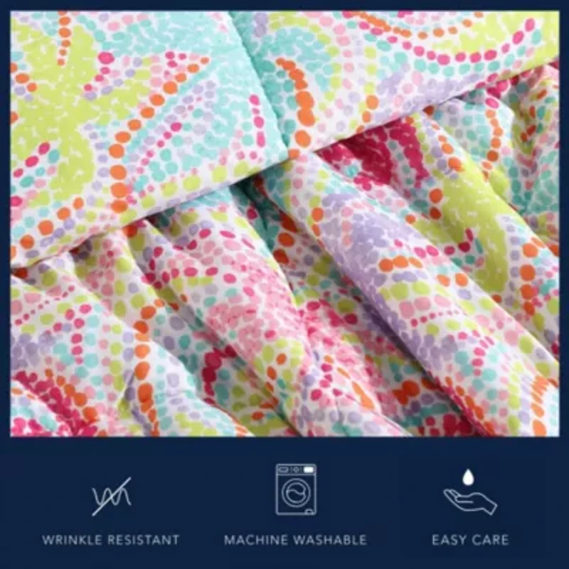 Sutton Palm Trees Microfiber Comforter Sham Bonus Set