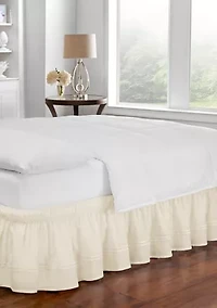 Adjustable Baratta Stitch Embroidered Bed Skirt