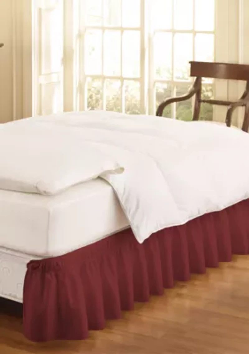 Wrap Around Solid Ruffled Bed Skirt