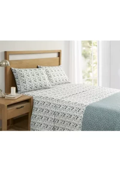 Flower Dance Teal Sheet Set