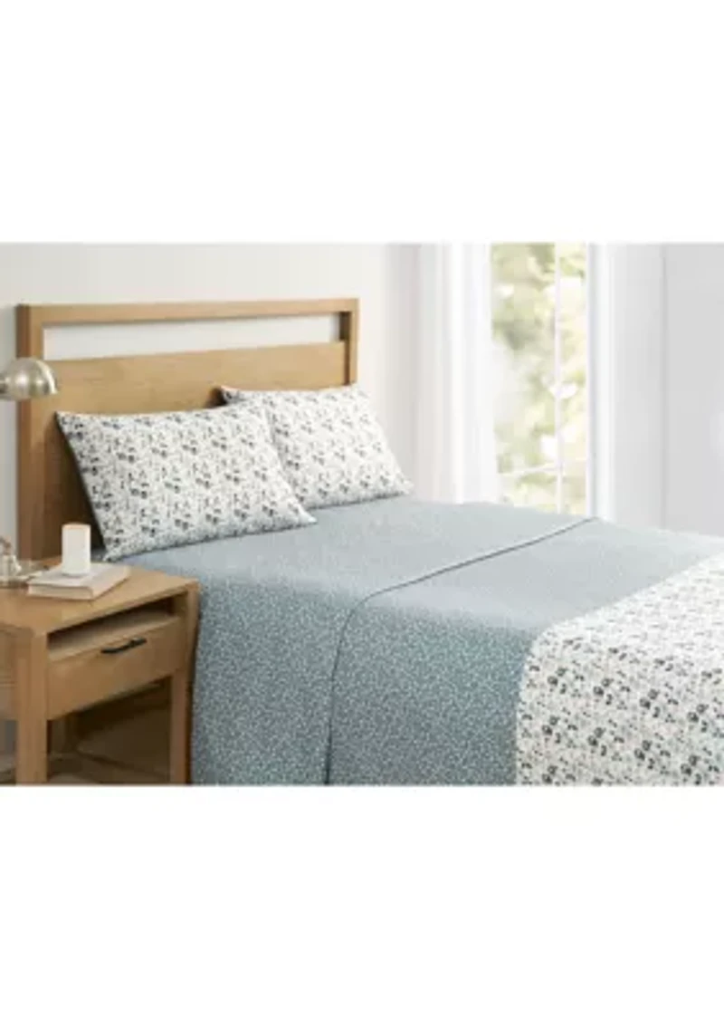 Flower Dance Teal Sheet Set