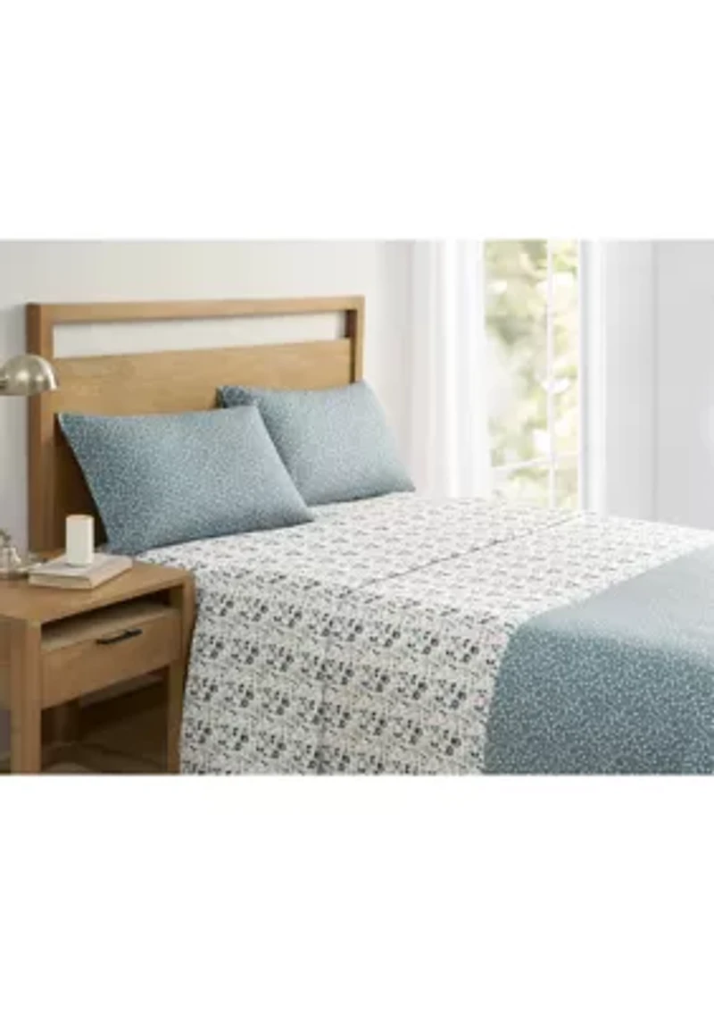 Flower Dance Teal Sheet Set