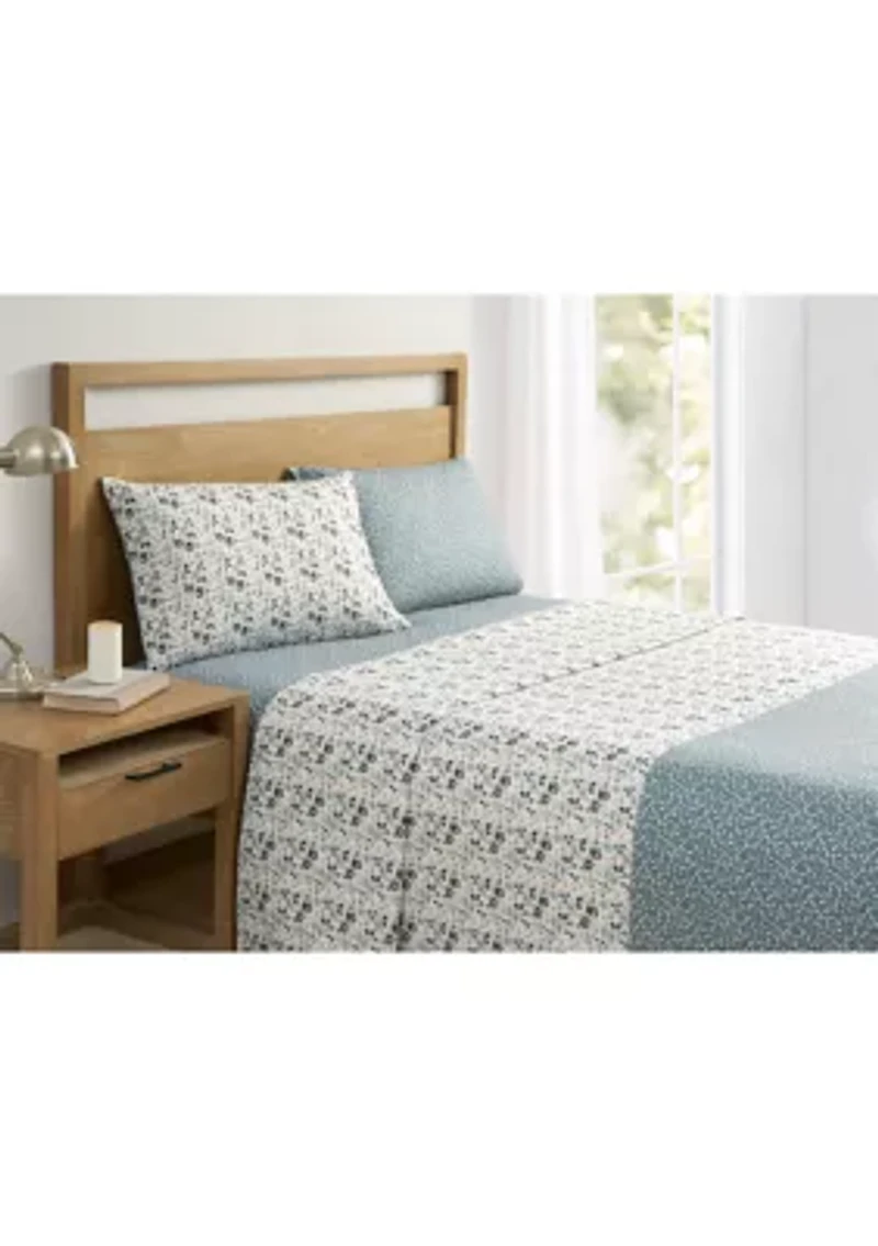 Flower Dance Teal Sheet Set