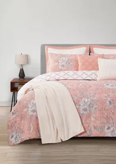 Florelle Blush 8 Piece Comforter Set