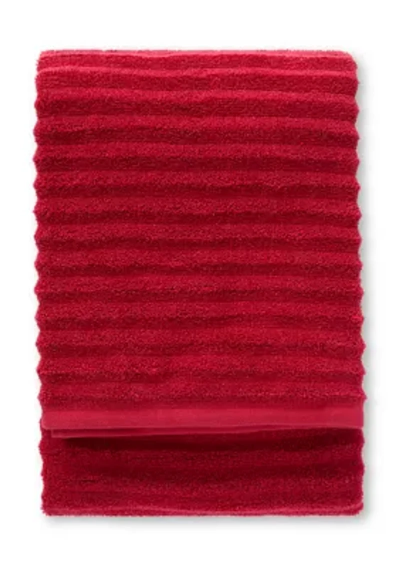 Egyptian Collection Fashion Ribbed Bath Towel