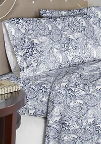 Boho Paisley Combed Cotton Printed Sheet Set