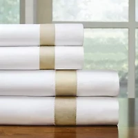 525 Thread Count 100% Cotton Banded Sheet Set