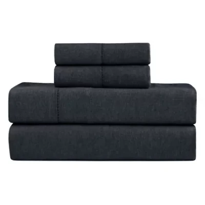 Pointehaven 180 GSM Brushed Cotton Solid Color Soft Flannel Deep Pocket Oversized Sheet Set