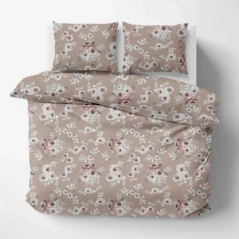 Pointehaven 180 GSM Brushed Cotton Flannel Printed Duvet Set