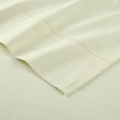 Pointehaven 180 GSM Brushed Cotton Solid Color Soft Flannel Pillowcases Pair