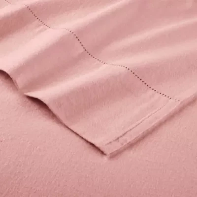 Pointehaven 180 GSM Brushed Cotton Solid Color Soft Flannel Pillowcases Pair