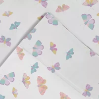 Pointehaven 200 Thread Count Cotton Percale Print Pillowcase Pairs