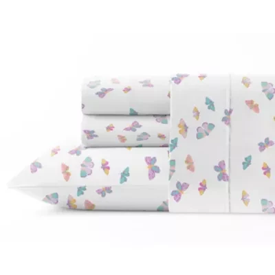 Pointehaven 200 Thread Count Cotton Percale Print Sheet Sets