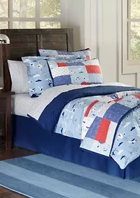 Lullaby Bedding Airplane Euro Shams