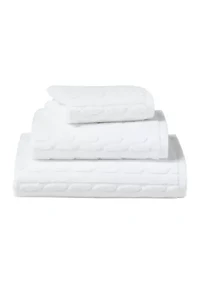 Sanders Cable Bath Towels