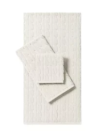 Sanders Cable Bath Towels