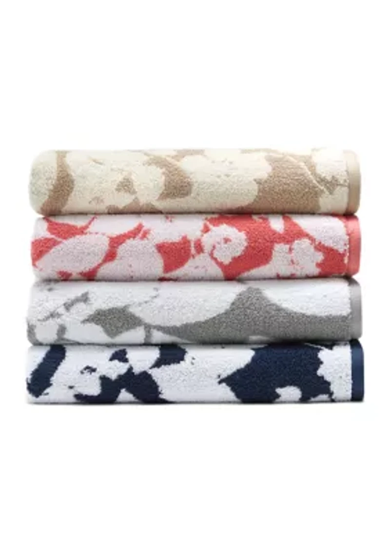 Sanders Antimicrobial Floral Bath Towel Collection