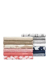 Sanders Antimicrobial Floral Bath Towel Collection