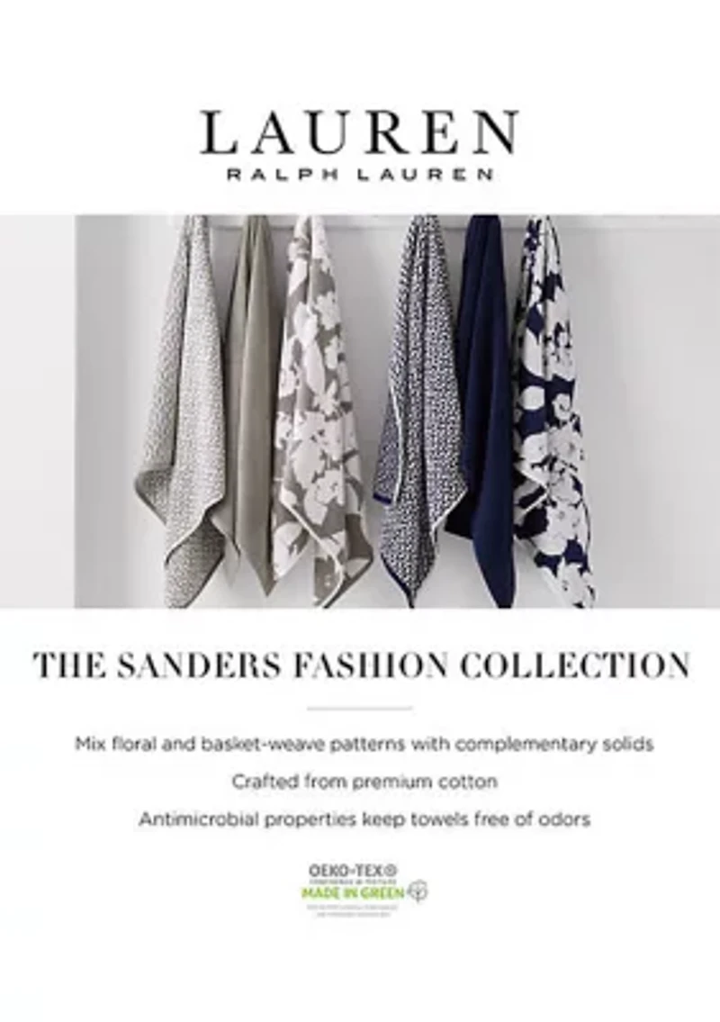 Sanders Antimicrobial Floral Bath Towel Collection