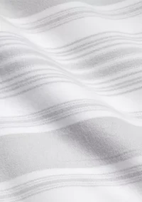 Carolyne Ticking-Stripe Bed Blanket