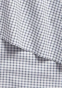 Sloane Cotton Percale Checked Sheet Set