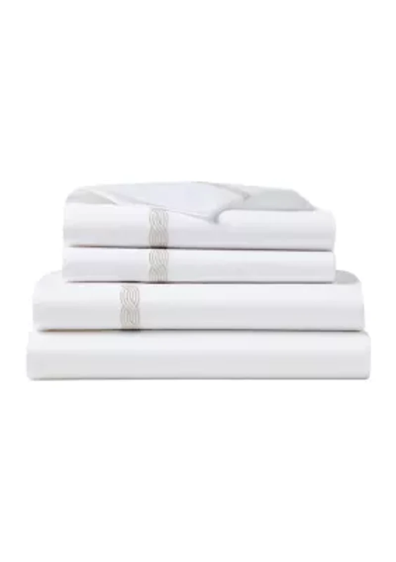 Spencer Cable Embroidery Sheet Set