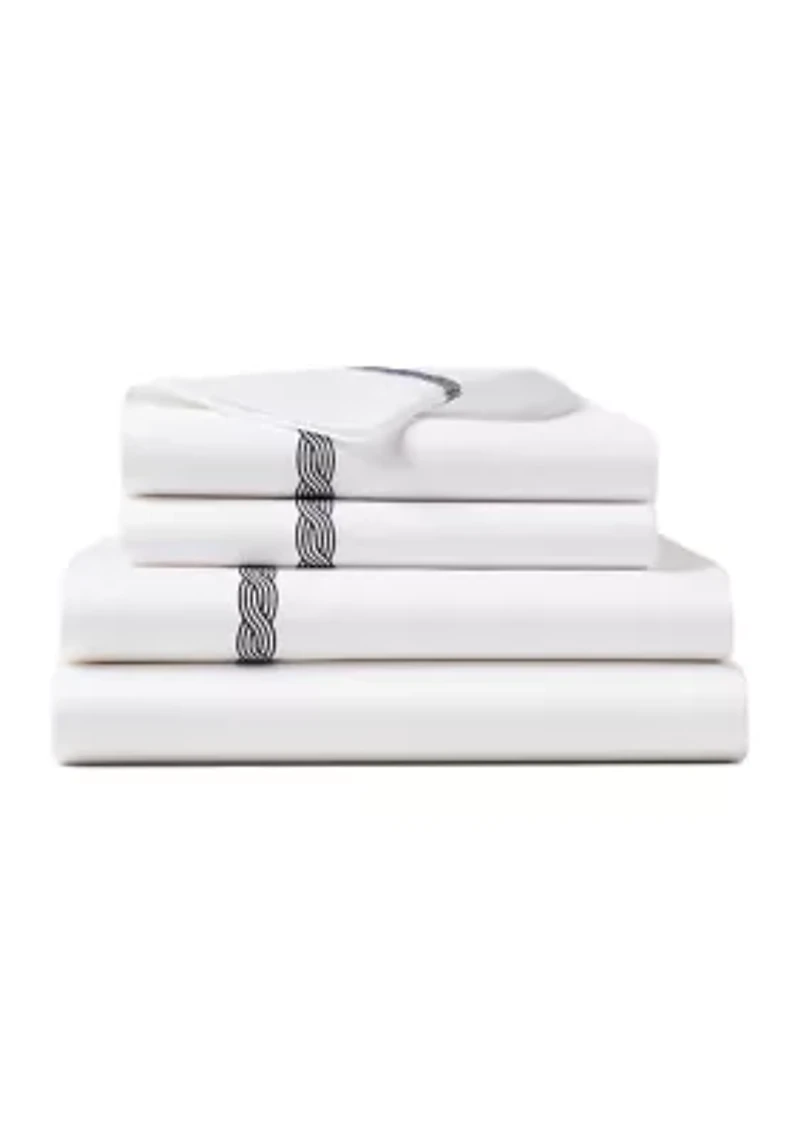 Spencer Cable Embroidery Sheet Set