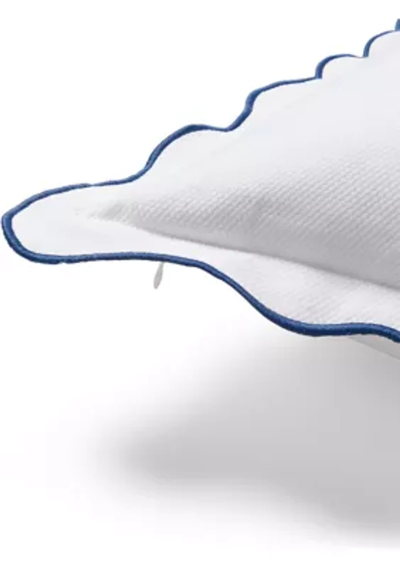 Piqué Scallop Euro Sham