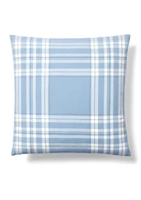 Windowpane Check Throw Pillow