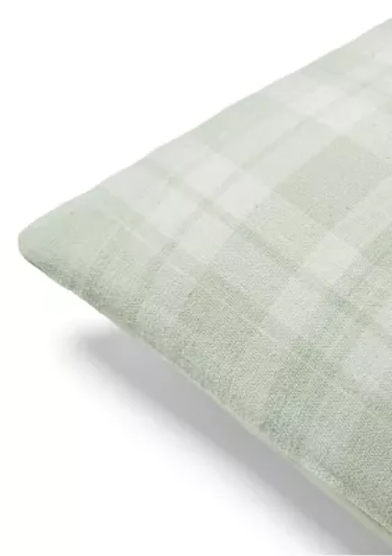 Windowpane Check Throw Pillow