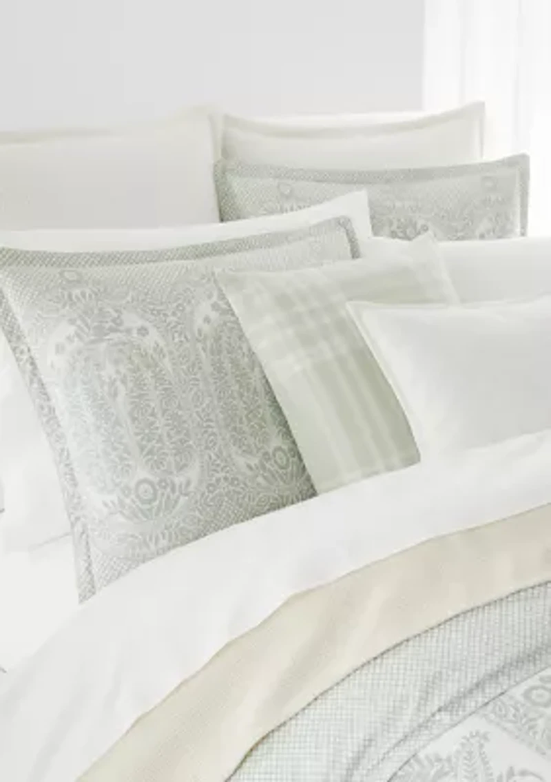 Windowpane Check Throw Pillow