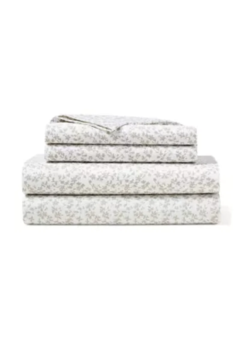 Spencer Sateen Floral Sheet Set