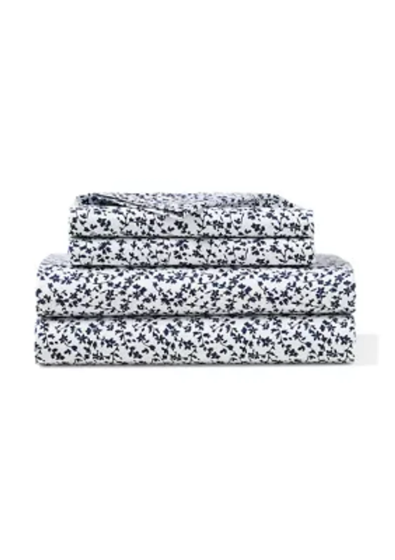 Spencer Sateen Floral Sheet Set