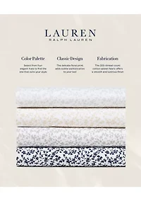 Spencer Sateen Floral Sheet Set