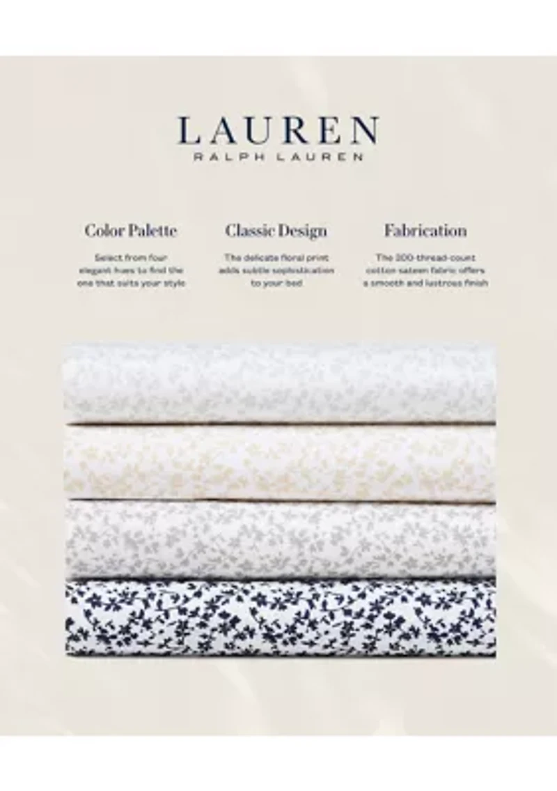 Spencer Sateen Floral Pillowcase Set