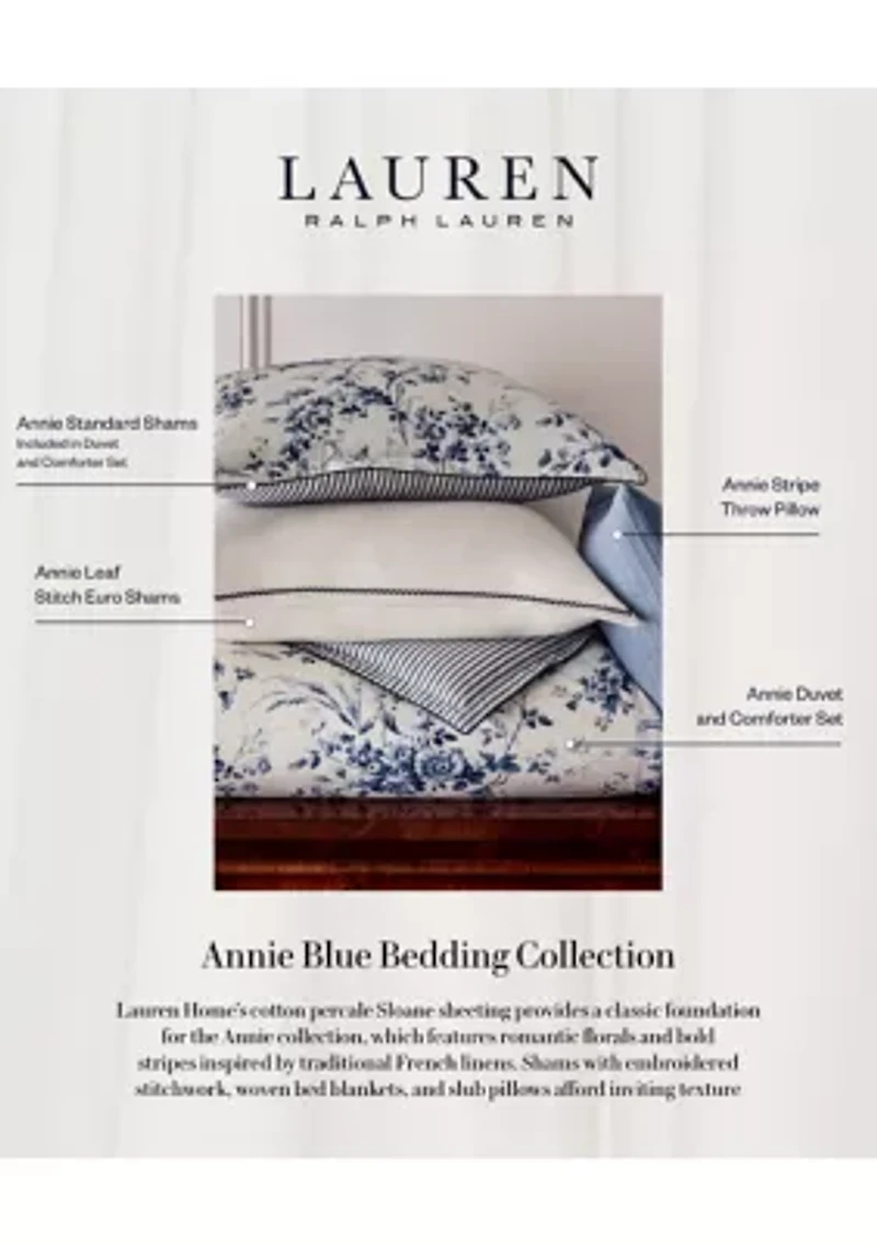 Annie Leaf Stitch Euro Sham