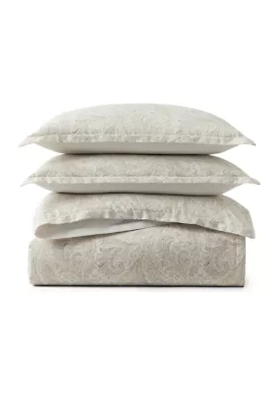 Marah Paisley Cotton Percale Full/Queen Comforter Set