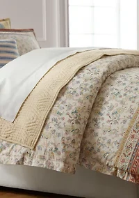 Bering Paisley Cotton Percale Full/Queen Duvet Cover