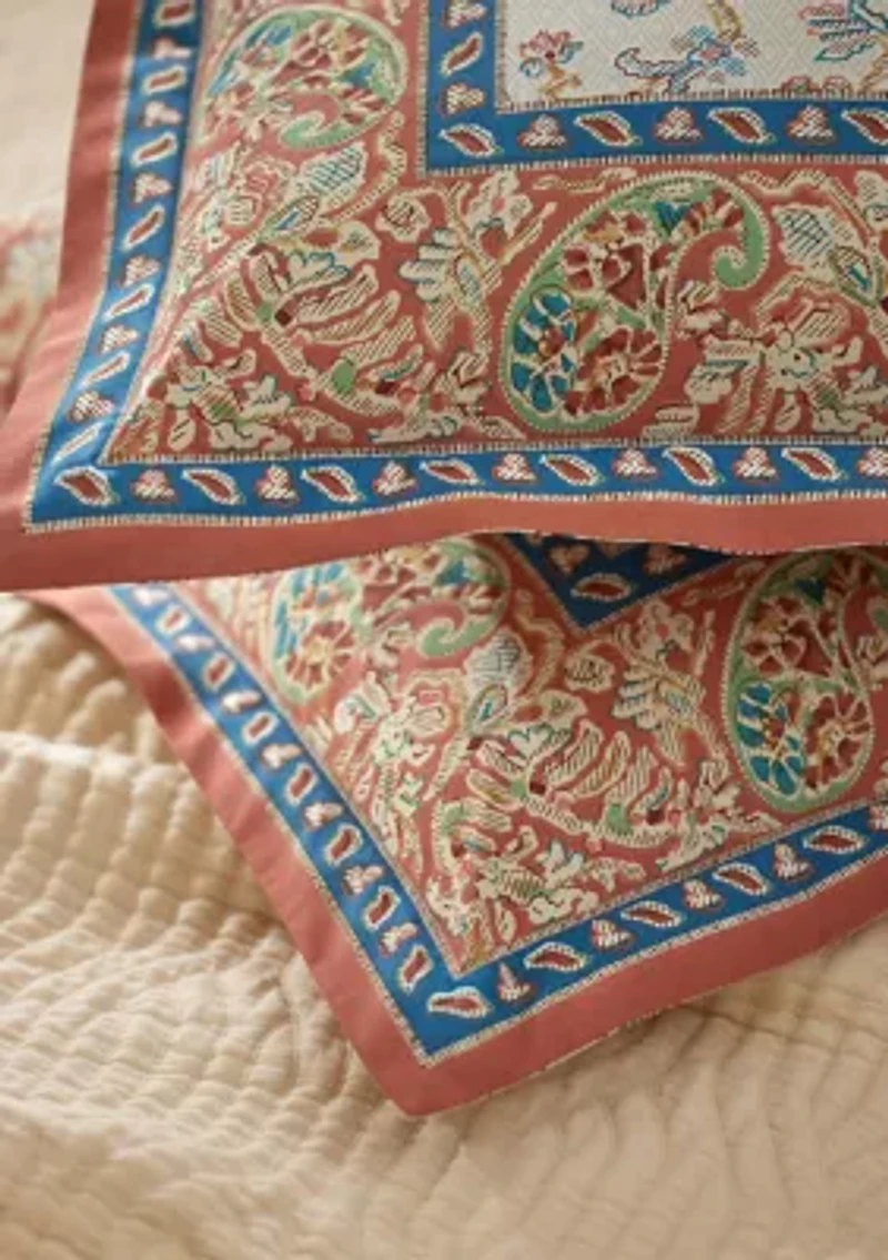 Bering Paisley Cotton Percale Full/Queen Duvet Cover