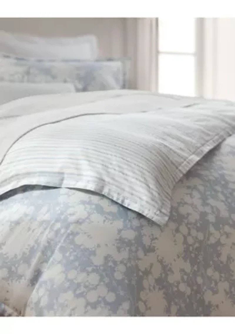 Alice Floral Cotton Sateen King Duvet Cover Set