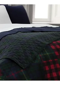 Hadley Soft Cotton Diamond-Stitch Quilt